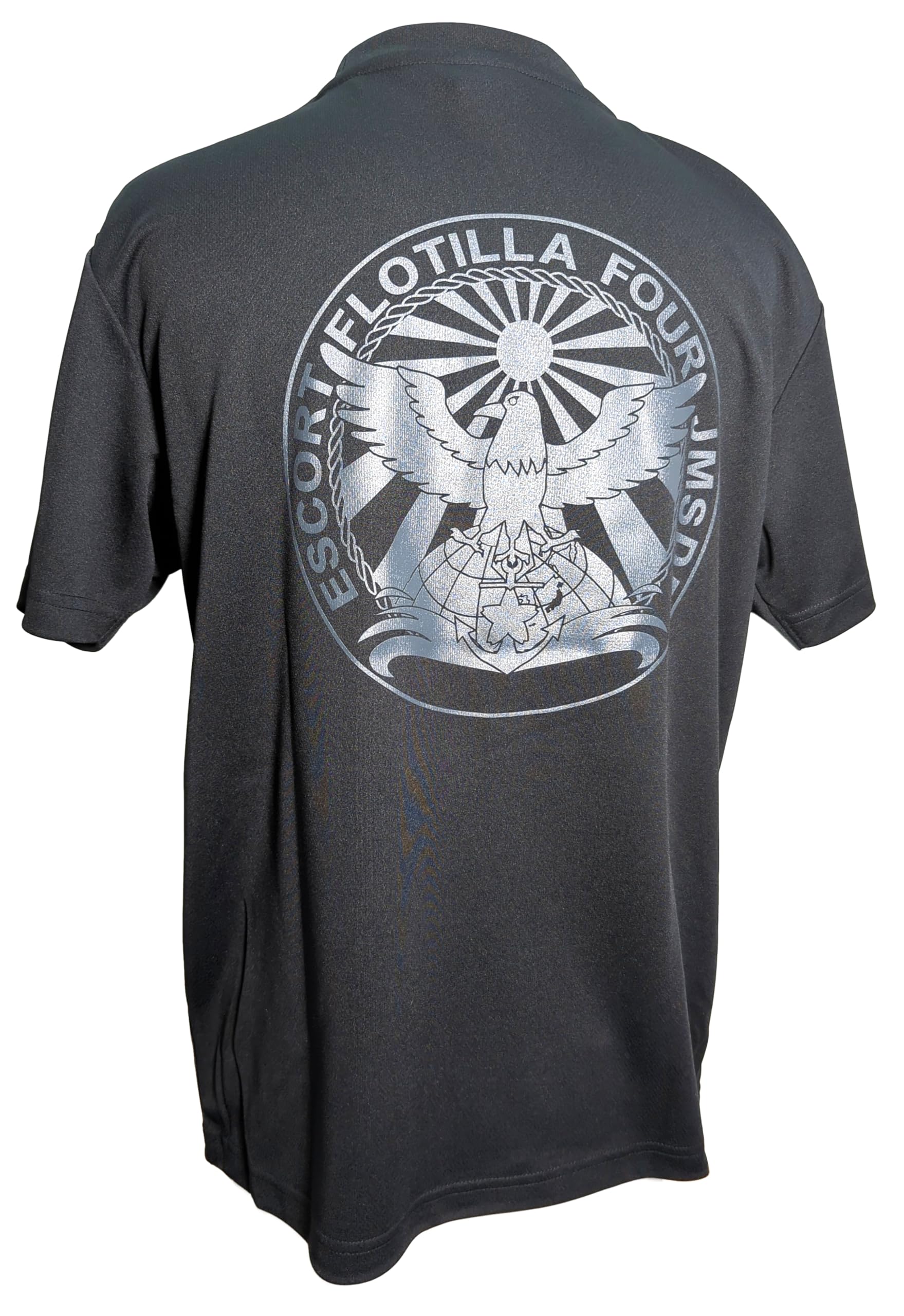 

Fuji Uniforms Japan Self-Defense Forces T-Shirt (4th Escort Group HQ Yatagarasu) JMSDF Yatagarasu Quick-Drying Short Sleeve Size 4EF (GL, 4L)