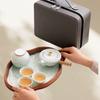 Travel Tea Set Household Kung Fu Tea Set Tea Tray Outdoor Portable Teapot Business Gift Formulation