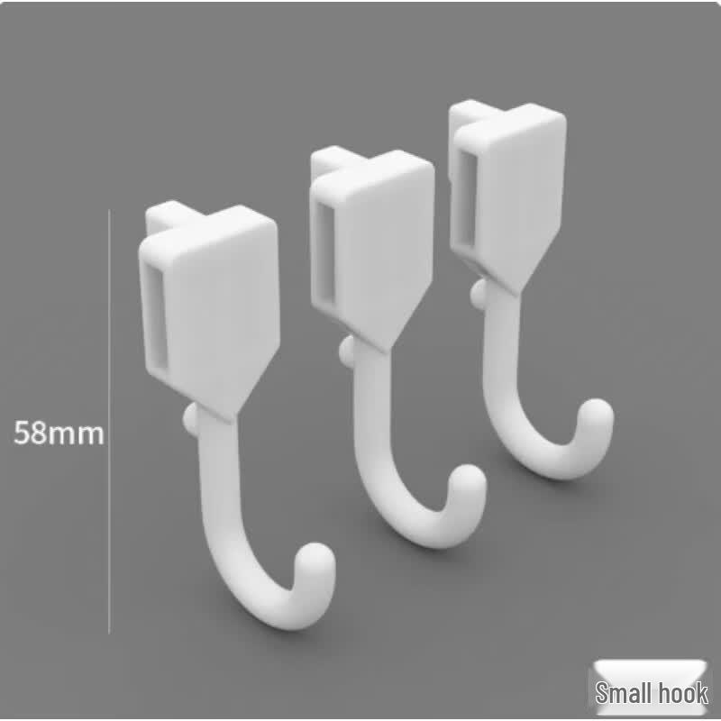 AKIRO Bathroom Strong Plastic Hooks белый