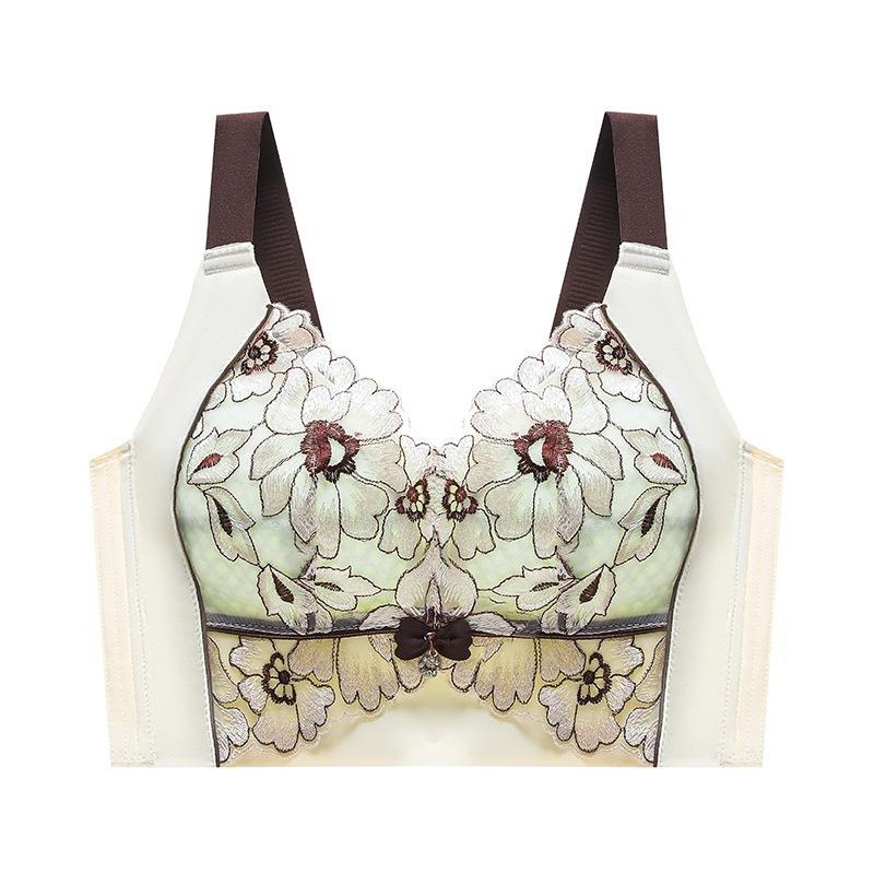 

Нижнее белье тонкие женские модели без стальных колец прибирают и закрывают среднюю грудь, противопровисающая верхняя поддержка, ультратонкий бюстгальтер большого размера. 38/85C