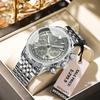 Top-Marke POEDAGAR 960 Luxus-Uhr für Herren Sport Quarz Edelstahluhren Leuchtendes Chronographen-Herren-Wasserdichte Uhr