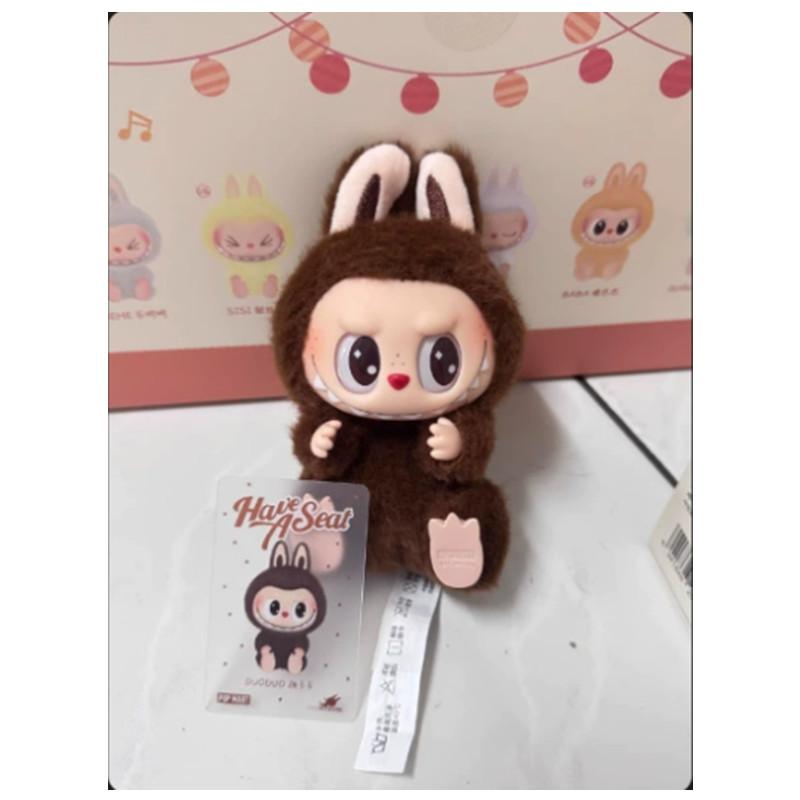 Labubu Sitting 1:1 High Quality Macaron 2nd The Monsters Party Vinyl Plush Blind Box Decorative Surprise Box Doll Collection