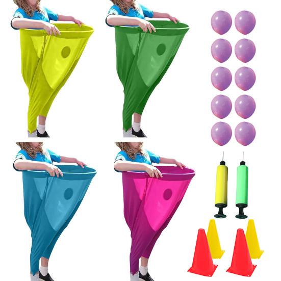 Granny Pants Yard Game Sets for Adults Ball Catch Toy with Bouncy Balls And Marker Cones Giant Outdoor Games