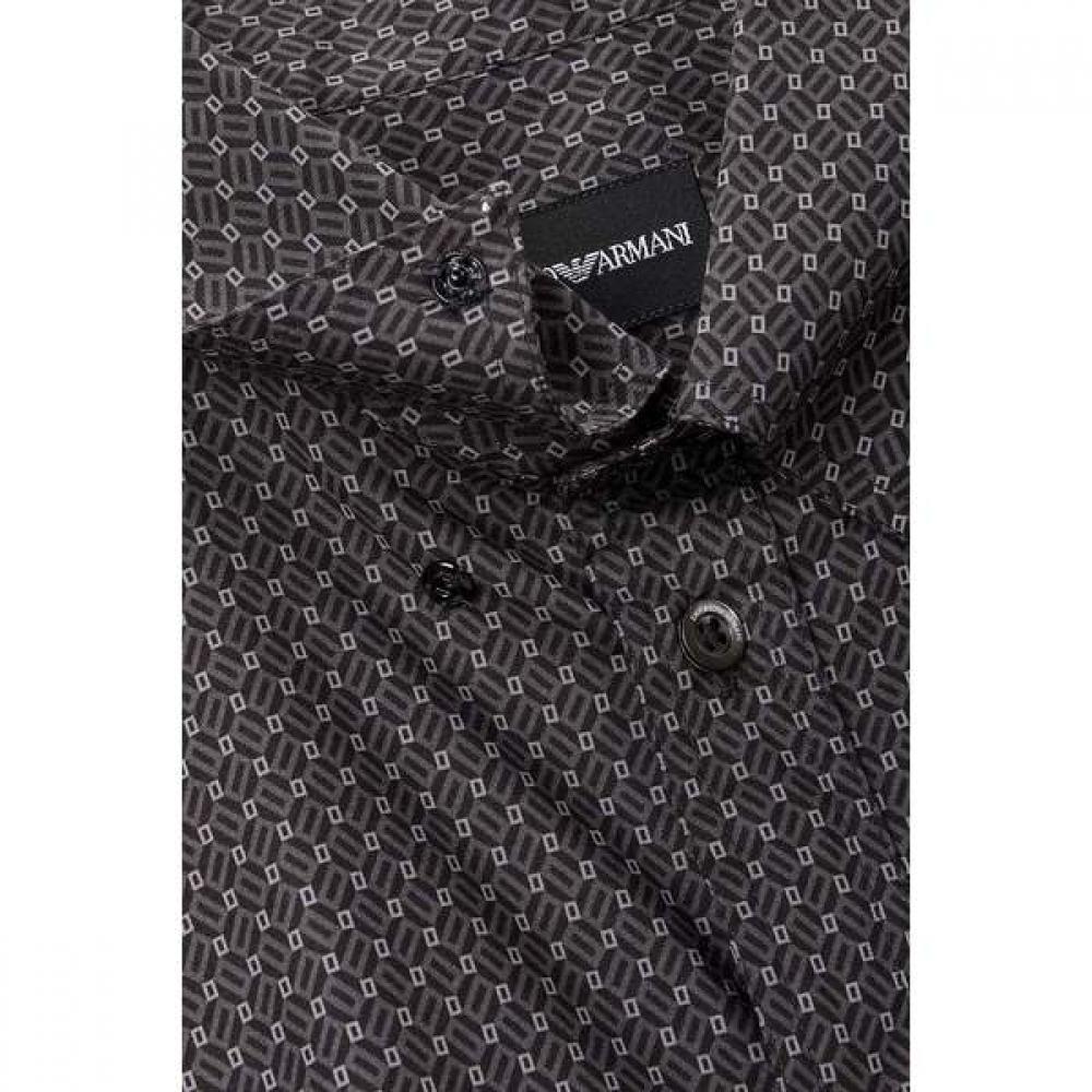Emporio Armani Men S Patterned Stretch Shirt A516304008