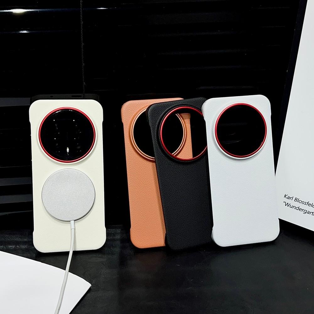 Für Huawei Honor Magic 8 Pro Hülle Hart-PU Kabelloses Laden Schlank Magnetisch Schutz-Rückseite Hülle Für Magic 8 8Pro Schale