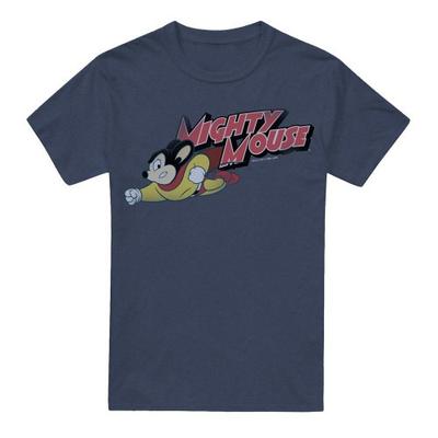 Mighty Mouse Unisex Adult Mighty Retro T-Shirt