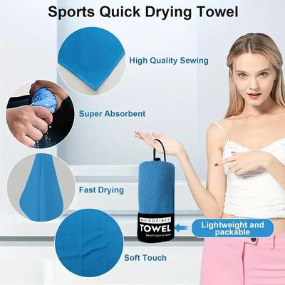 Quick-Drying Sports Towel 40x80CM - Lightweight Gym Fitness Camping Beach Towel