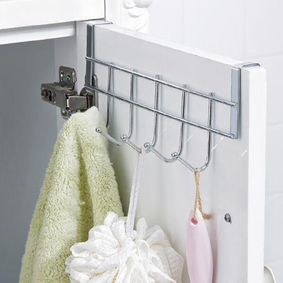 Door Hook Clothes Towel Hanger Strong Load-bearing Easy Installation Stainless