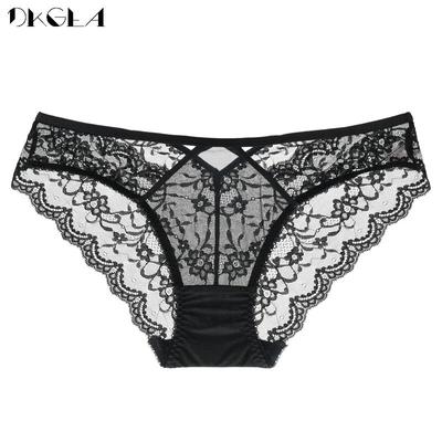 Culottes sexy sous-vêtements pour femmes, sous-vêtements en dentelle grande taille, slips transparents