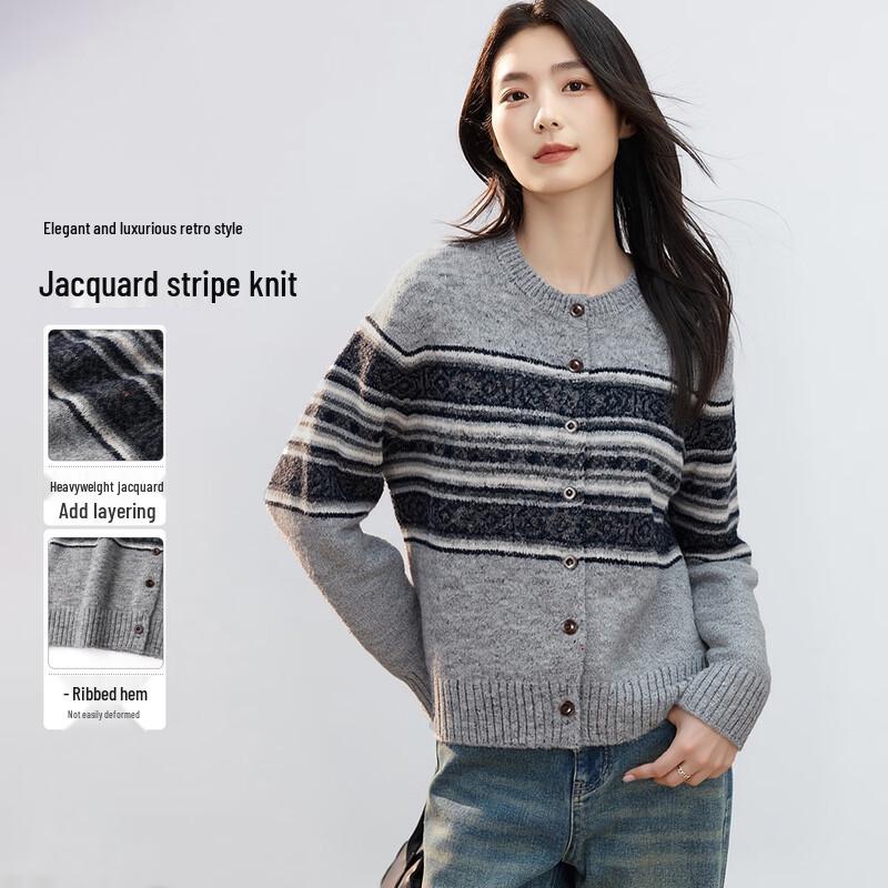 

Handu Yishe Women s Retro Wool Blend Knit Sweater One Size