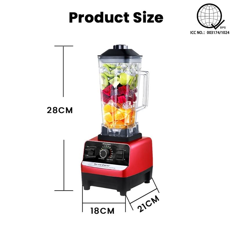 OUTDOORMORE 2.5L Heavy Duty Blender 3-in-1 Fruits and Vegetables Juicer Blender High Power