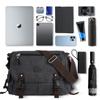 Messenger Bag For Men Retro Canvas Satchel Casual Briefcases Laptop Bag Fit 13Inch,Water Resistant Crossbody College Satchel Bag