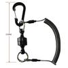 Magnetischer Netzfreigabehalter Mit Spiralkordel Fliegenfischerwerkzeuge Starker Magnet Karabiner Schnelles Schloss Anti-Drop Seil Zubehör