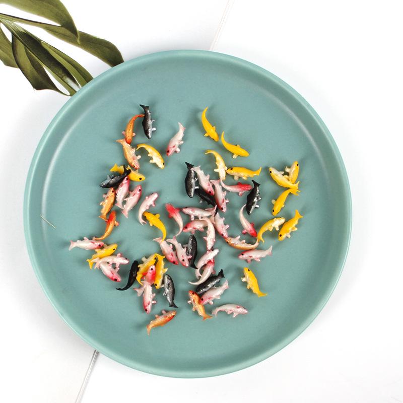 Mini Koi Fish Simulation Model for DIY Crafts & Jewelry Accessories Scene Landscaping