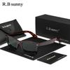 RBsunny Driving Sunglasses Men‘s Outdoor Polarized UV400 Glasses TR90 Fashion Women HD Mirror Lens Round Night Vision Eyewear