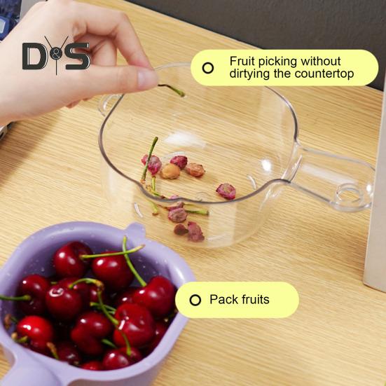 Drain Basket Colander Fruits Vegetables Strainer Dual-Layer Design Food-Grade BPA Free Kitchen Draining Basket with Handle