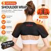 Self-Heating Shoulder Wrap with Far-Infrared Heating and 14 Magnets, Black, S/M/L/XL