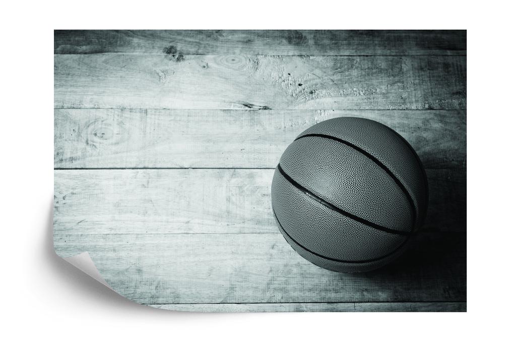 Photomural Basketball Ball On A Background Of Boards Smooth Vinyl 360x240