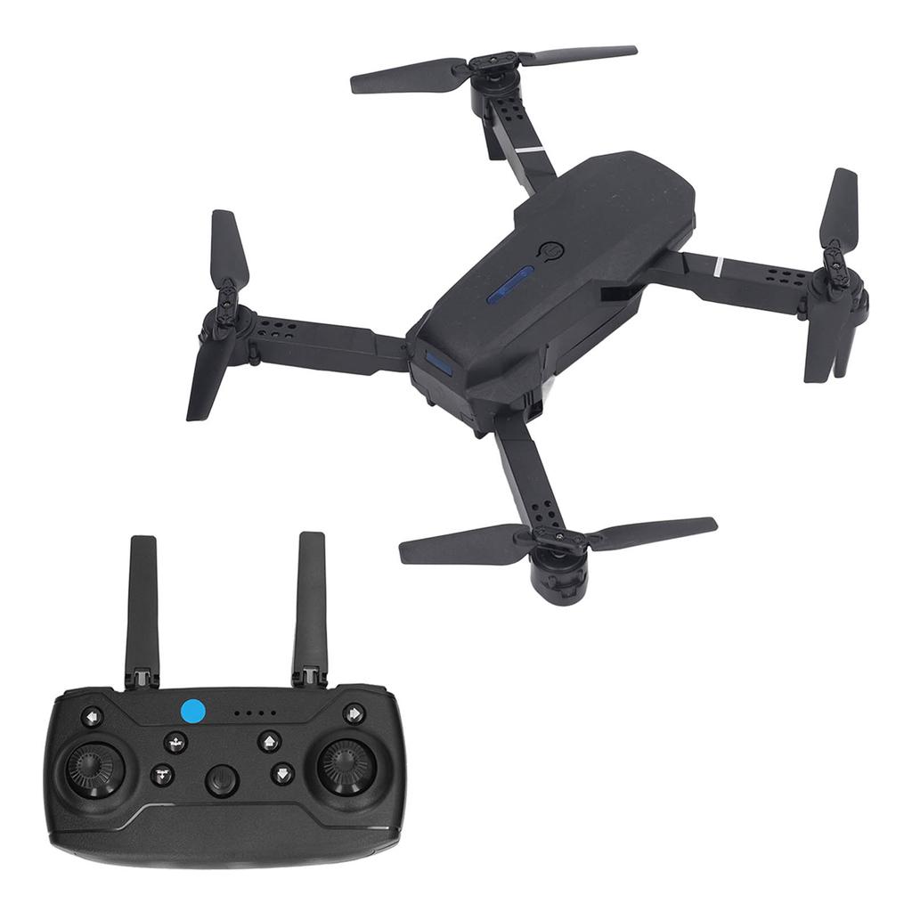 E88 4 Axle Aerial Quadcopter HD Double Camera High Resolution Flipping Folding RC Drone Black