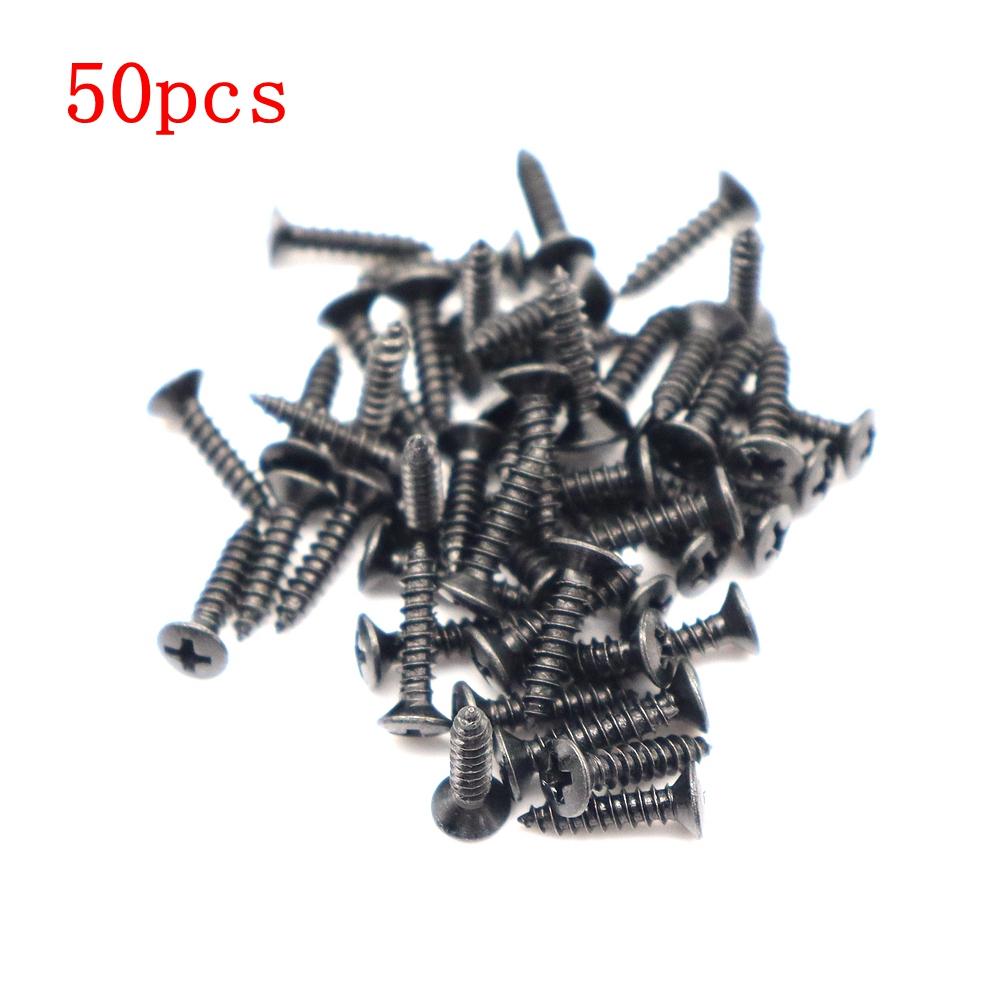 

50Pcs Electric Guitar panel Screw Guitar Socket iron core Cover Guard plate installation Fix 6 Coloering Screw 6