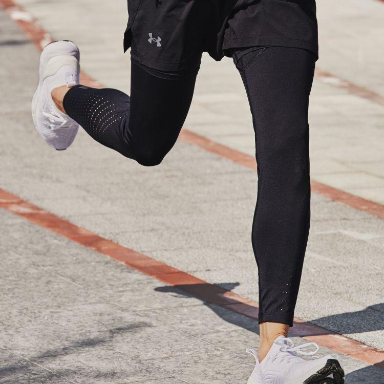 Under Armour Casual Breathable Running Sports Compression Fitness Pants Men Bottoms Black 1361489-001