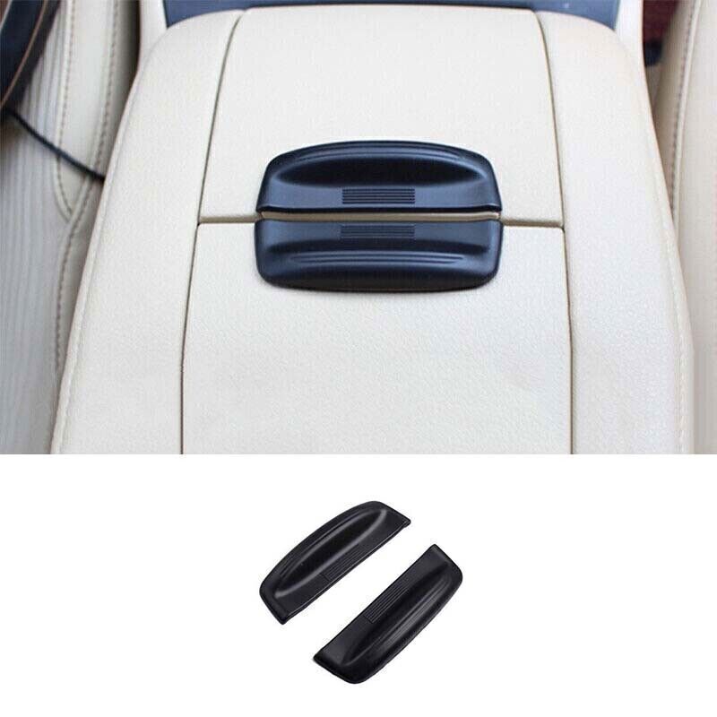 For Toyota Highlander 14- Middle Console Cover Trim Armrest Box Matte Black