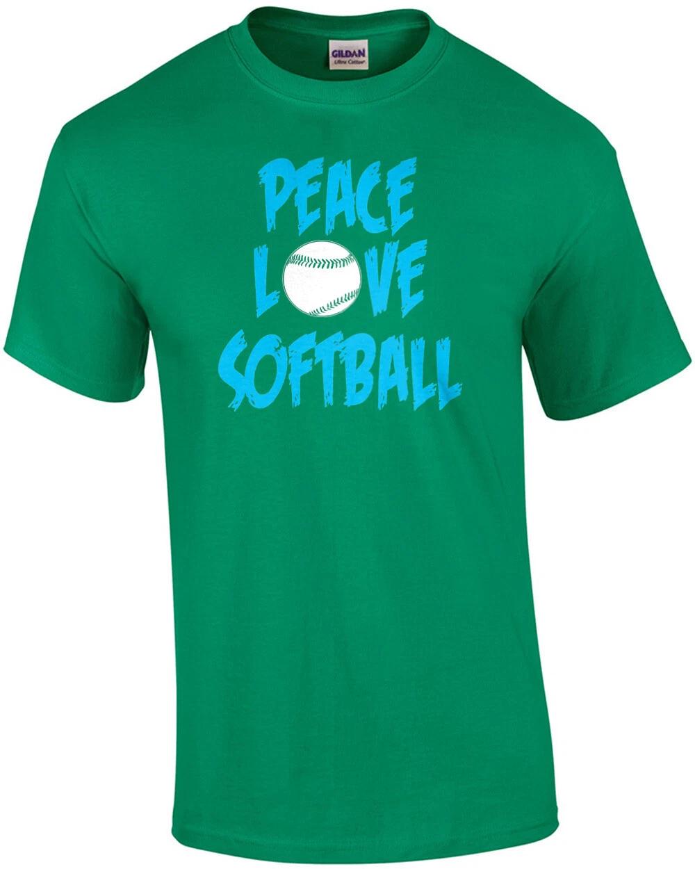 Peace Love Softball T-Shirt 2XL