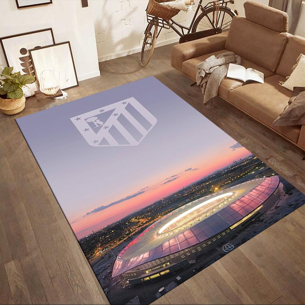 Atletico Madrid Area Rug Suitable For Hallway Bedrooms Decorate Room Playrooms Antislip Carpet Anime Office Decor