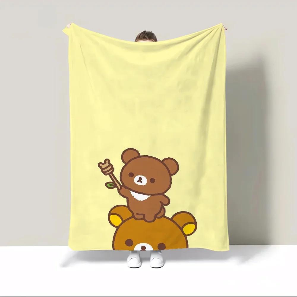 Rilakkumovy Nadýchané Měkké Deka Dekorace Pohovky Kolenní Deka Postel Designová Přehozová Deka na Pohovku Luxusní Pletená Károvaná Deka na Zdřímnutí Vlastní