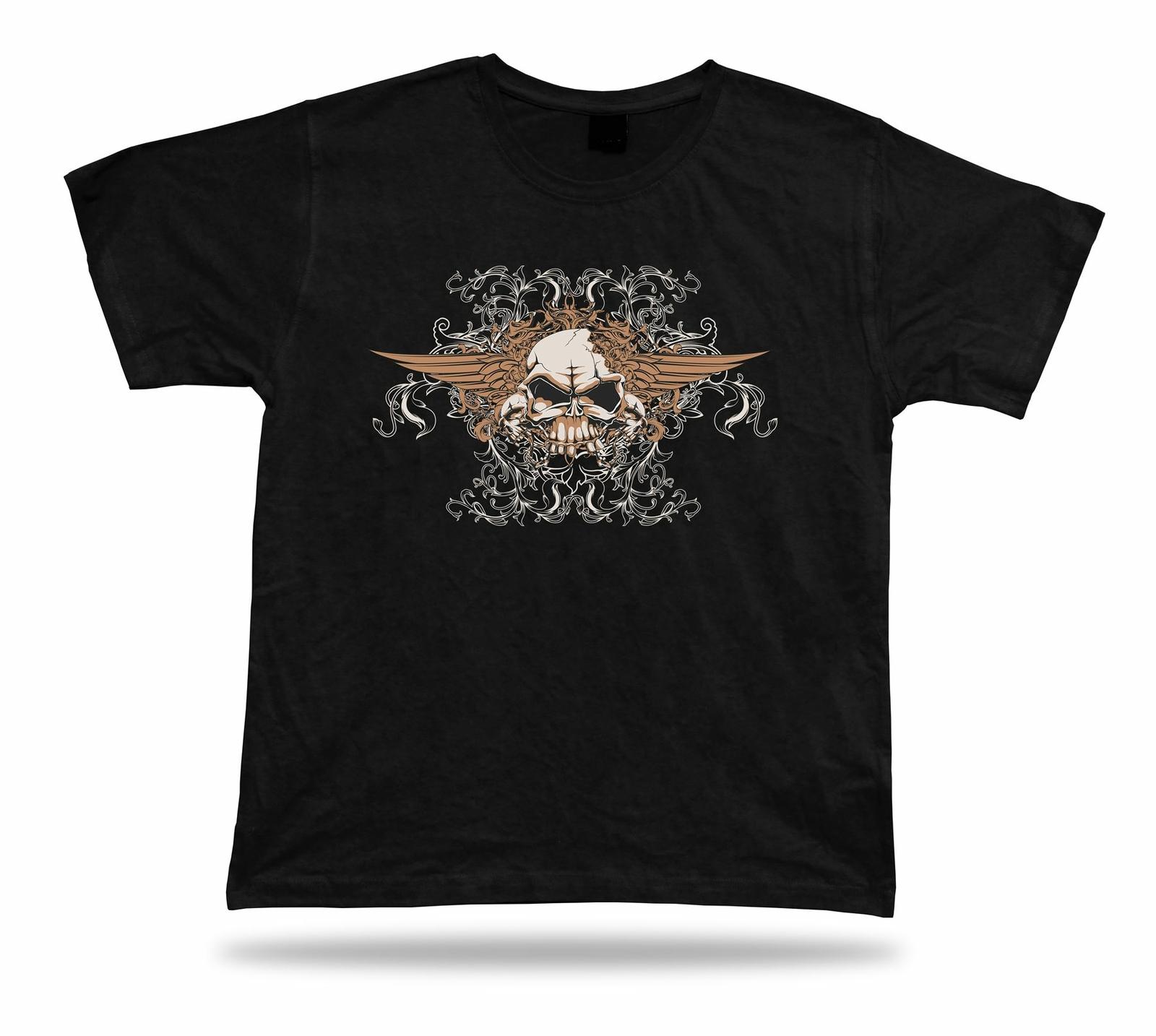 

Angry Skeleton Skull Demon Evil unisex idea tee shirt design modern apparel 5XL різнокольоровий