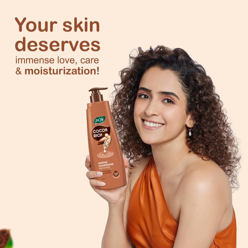 Joy Cocoa Rich Intense Nourishing Body Lotion 600ml With Shea Butter Cocoa Butter For Soft Radiant Skin