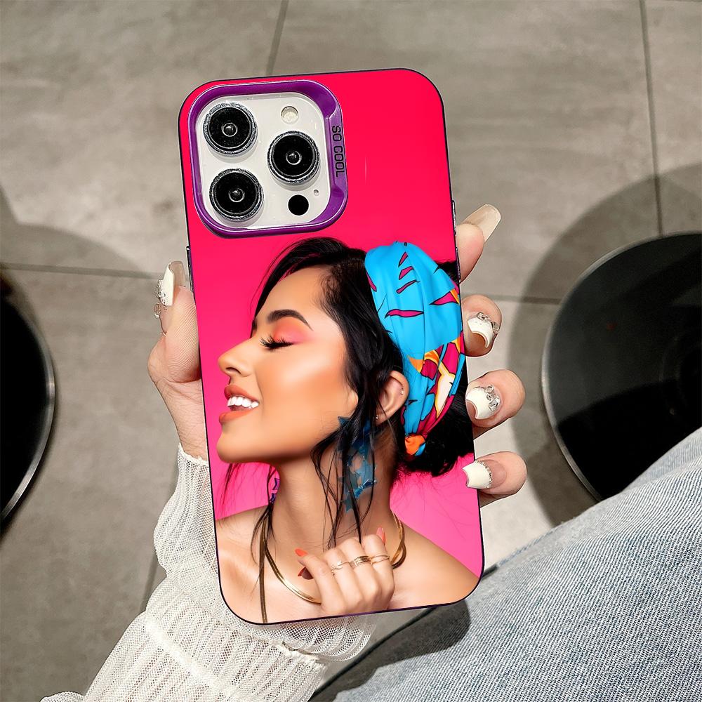 Fashion Becky G Purple Translucent Mobile Phone Case for iPhone 17 16 15 14 13 12 11 X XR XS Air Pro Max Plus Colorful Cover