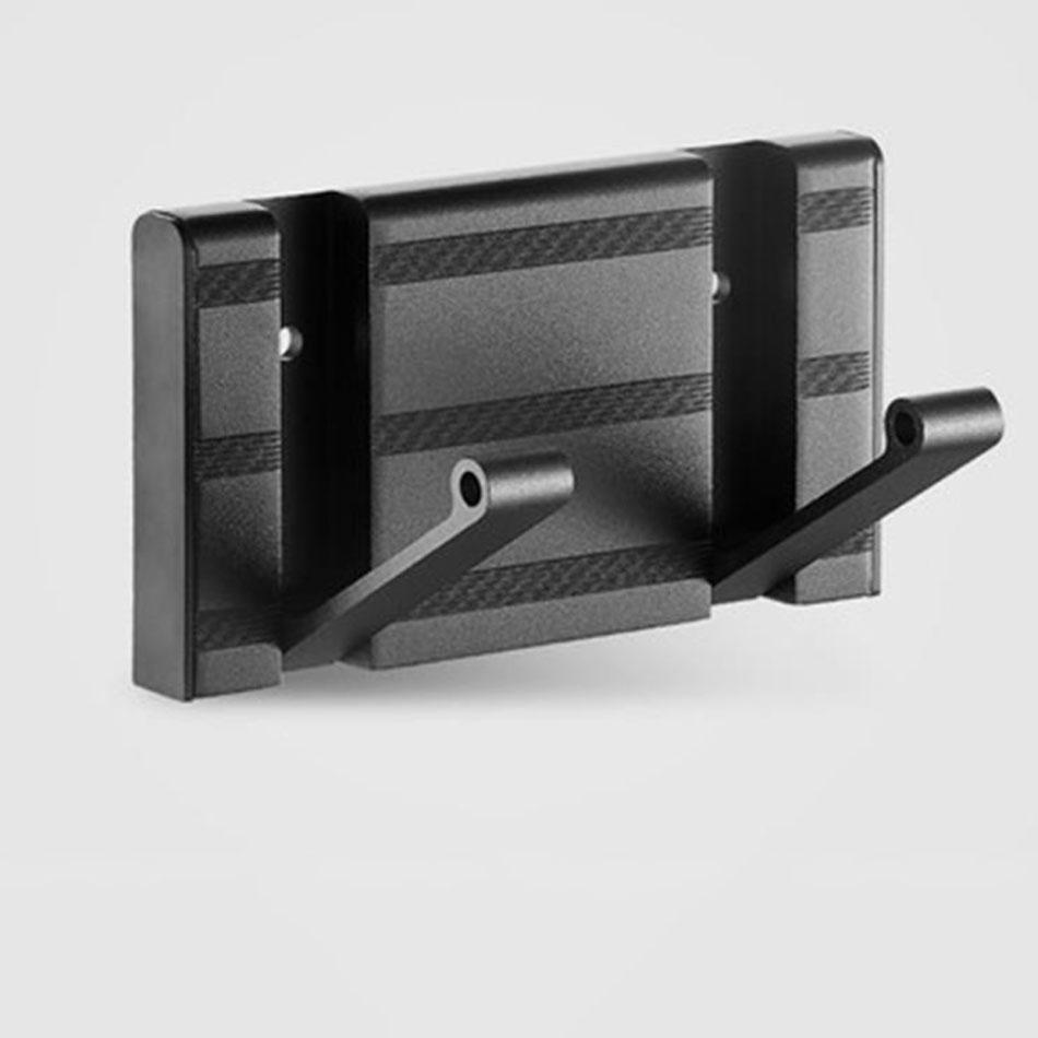 Invisible Folding Wall Hook Black Sliver Gold Aluminum Hallway Bathroom Lavatory Door Clothes Towel Storage  1 2 3 4 5 6 Hooks