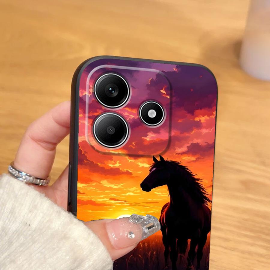 Case for Xiaomi Redmi Note 9 13 Pro Plus 10 11 14 11s 12s 10S 9S 12 Pro 7 8 Funda Phone Cover Cool Horse