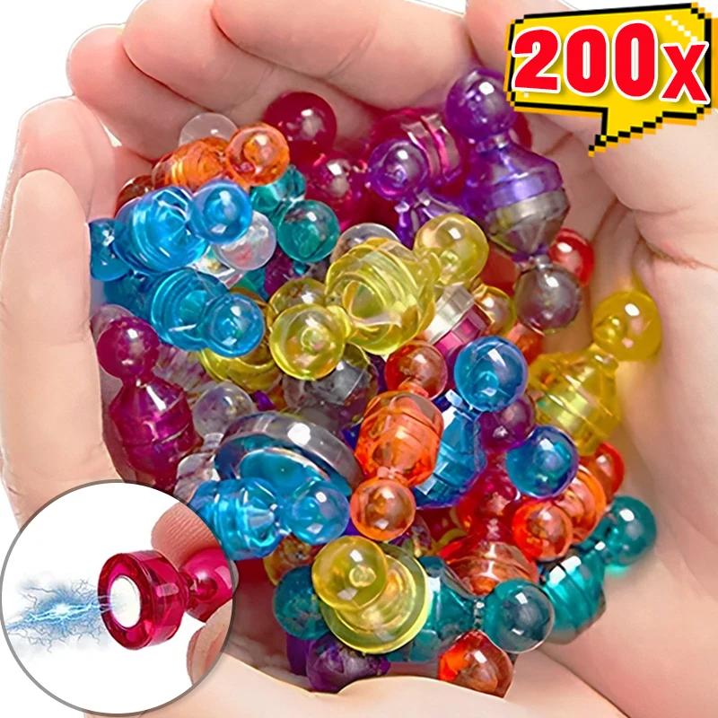 Colorful Magentic Pushpins Strong Magnet Fridge Push Pin Sticker Whiteboard Map Magnet Push Pin Home Office Supplies Wholesale