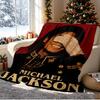 Michael Jackson Muster Decke für Heimdekoration, Bett, Sofa, Autoreise, Camping, Geeignet für Alle Jahreszeiten, Geburtstags-Weihnachtsgeschenk