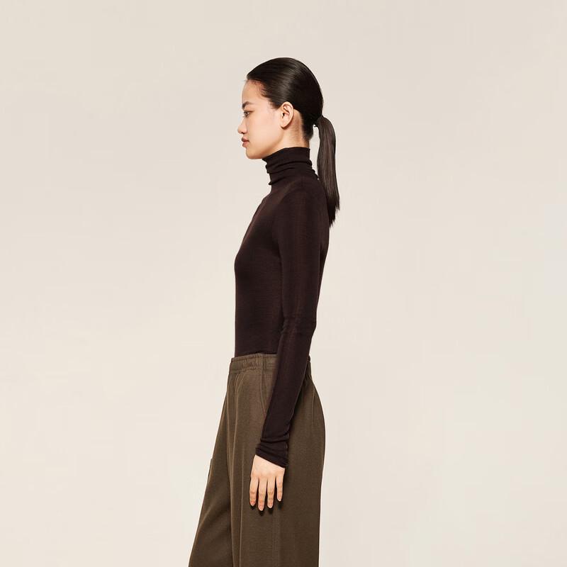 LESS 2024 Winter Slim-Fit Merino Wool Pullover Sweater
