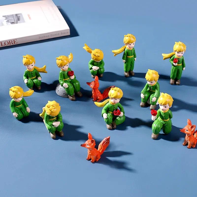 Little Prince Cake Ornaments DIY Resin Crafts Fox Handicraft Cake Baking Home Living Room Micro View Decorations Desk Decoration