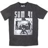 Sum 41 T-Shirt Box Foto Rock Offiziell Steingewaschen Anthrazit Neu