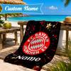 Personalisierbares Strandtuch FC Bayern München Wappen Kunst Mikrofaser Strandtuch, Leicht für Sommerreisen, Schwimmbad Fan Geburtstagsgeschenk