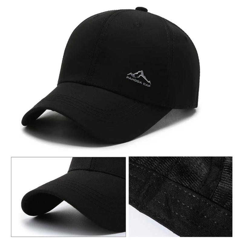 Mountain Pattern Baseball Hat Breathable Travel Hot Day Hat Teen Adult Sports Sun Hat for Fishing Hiking Driving