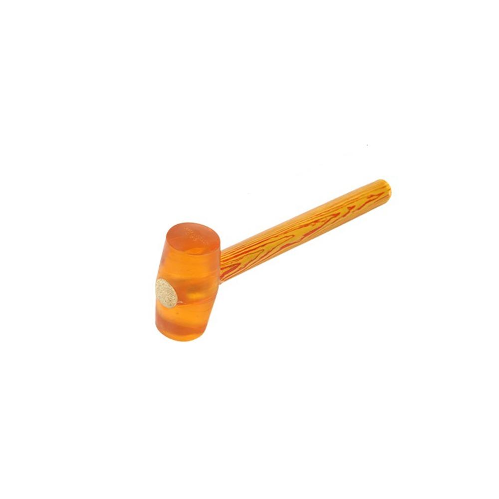 Transparent Rubber Sledge Hammer Wood Handle Rubber Mallet Tile Floor Mounting Hammer Camping 10*5*28.5cm