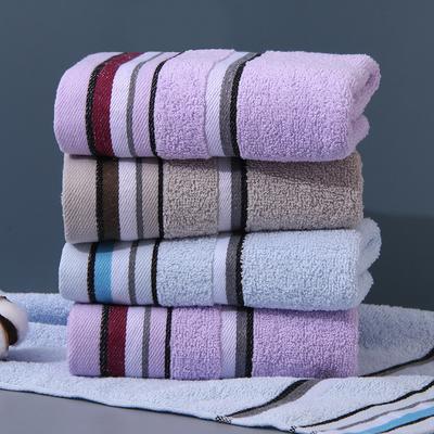 4 PC Cotton Towel Cotton Thickened Soft Absorbent Face Wash Household Towel Embroidered Cotton Towel Comfortable Textile Towels for The Home