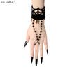 Halloween Spider Bracelet Witch Reaper Devil Vampire Gothic Finger Chain Prom Ornament WS--