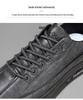 New Men's Autumn Breathable Waterproof Non-slip Black Leather Casual Sneakers