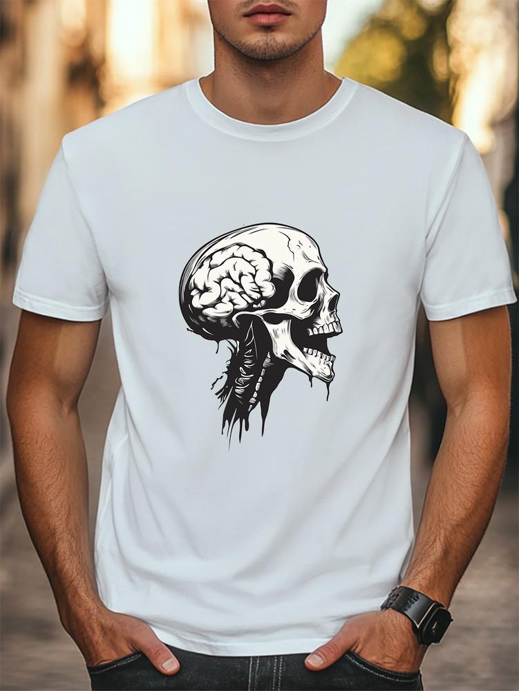 Cool Skull Graphic Unisex Women Men T-Shirt Trendy Tee Casual Tee Unisex T-Shirt XL