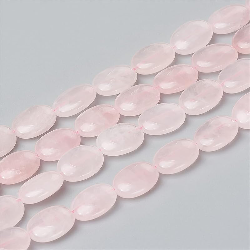 Fashewelry 20pcs Natural Carnelian Gemstone Beads 18x13mm Flat Oval Healing Crystal Loose Stone Beads for Jewelry Necklace Bracelet Earring Craft,