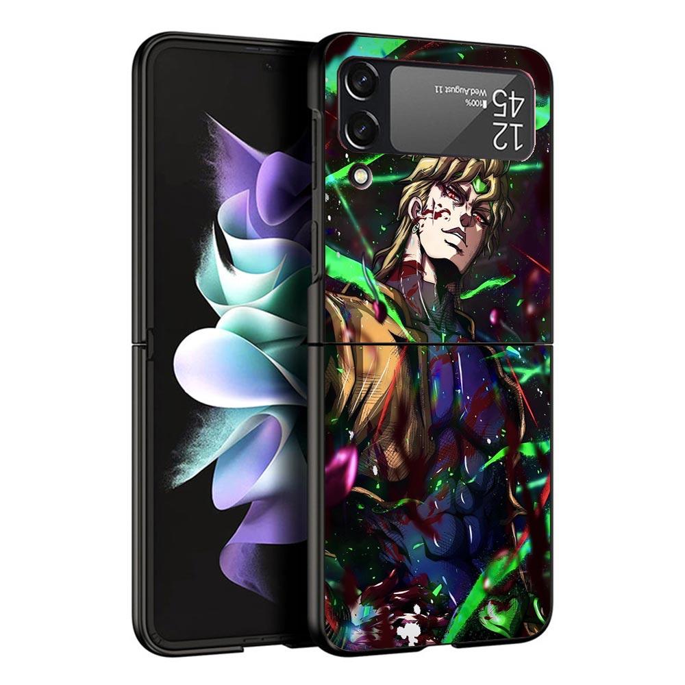 

JoJo Adventure Dio Diego Brando Black Phone Case For Samsung ZFlip7 ZFlip6 ZFlip5 ZFlip4 ZFlip3 5G Hard Protective Galaxy Z Flip Samsung Z Flip 5