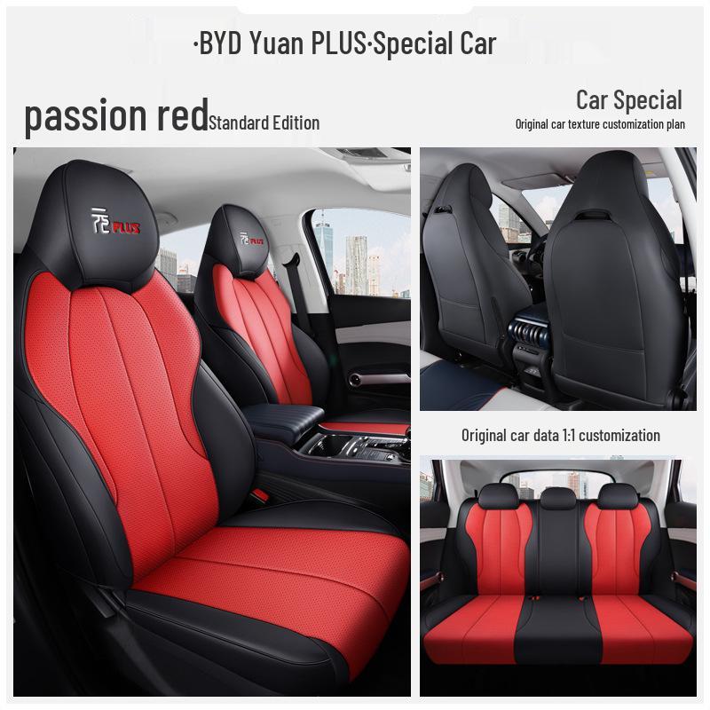 2022 Leather Full Surround Car Seat Covers for BYD Yuan Plus - All-Season