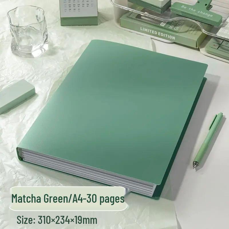 Landscaping Sticker & Photo Album A5 Loose-Leaf, Polaroid & Postcard Card Holder, A4 Single Grid Large